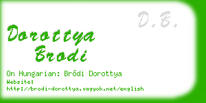 dorottya brodi business card