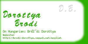 dorottya brodi business card